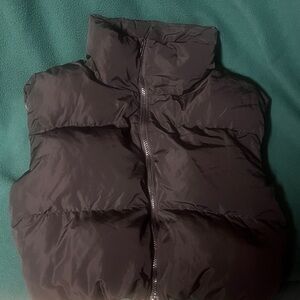 Women's Black Puffer Vest
